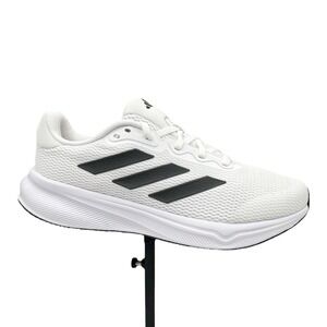 adidas Mens Response Running Shoes Size 11 White-Black Lace up Sneakers IH6008